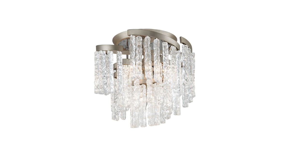 Corbett Lighting 24335WSL Mont Blanc 5 Light 181/4" Wide Semi Flush