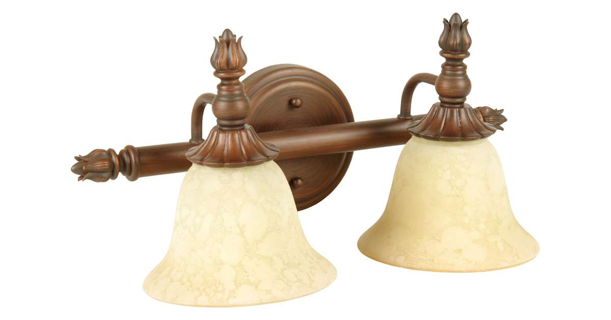 Craftmade 15617PR2 Two Light Down Lighting 16.5" Length Bathroom ...