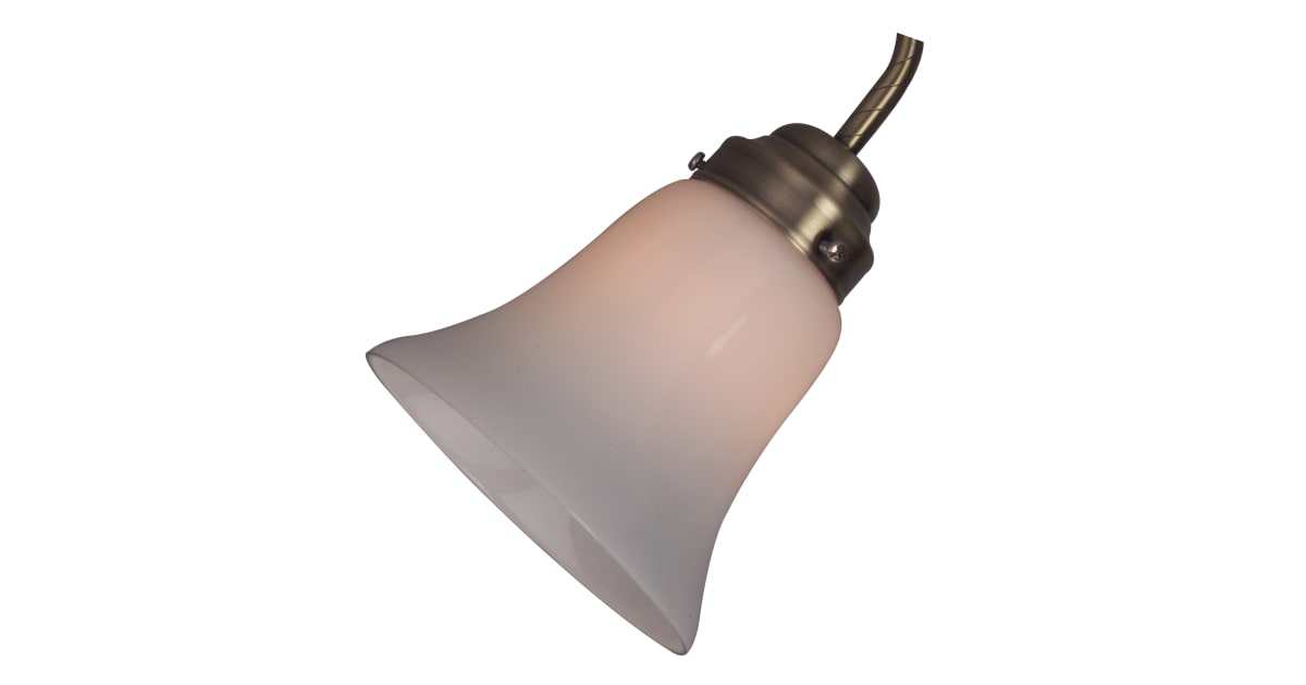 Craftmade 261 2.25 Inch White Bell Glass Shade