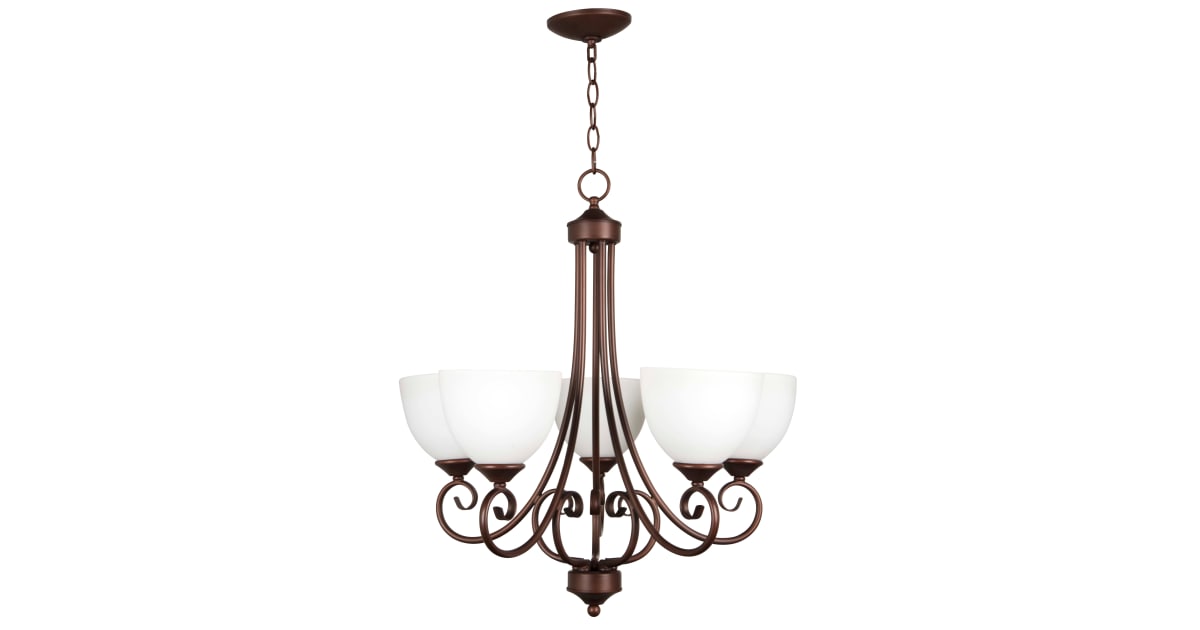 Craftmade 25325-OLB-WG Raleigh 5 Light 24" Wide Single Tier Chandelier ...