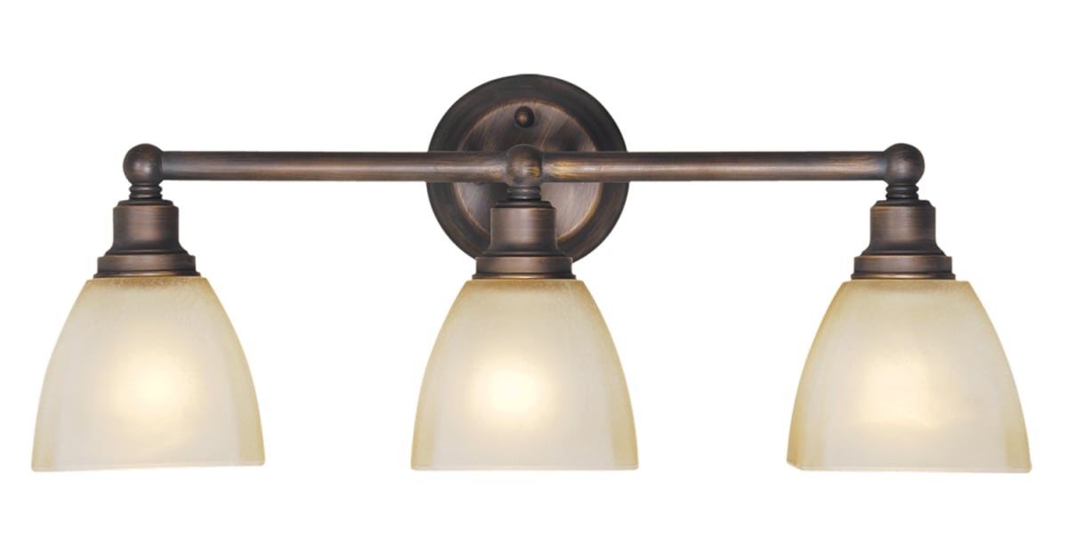 Craftmade 26603BZ Bradley 3 Light Bathroom Vanity Light