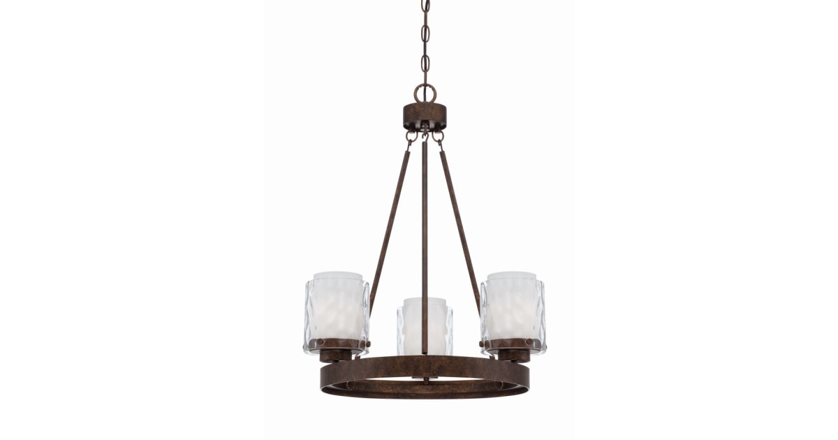 Craftmade 35423-PR Kenswick Single Tier 3 Light Chandelier | Build.com