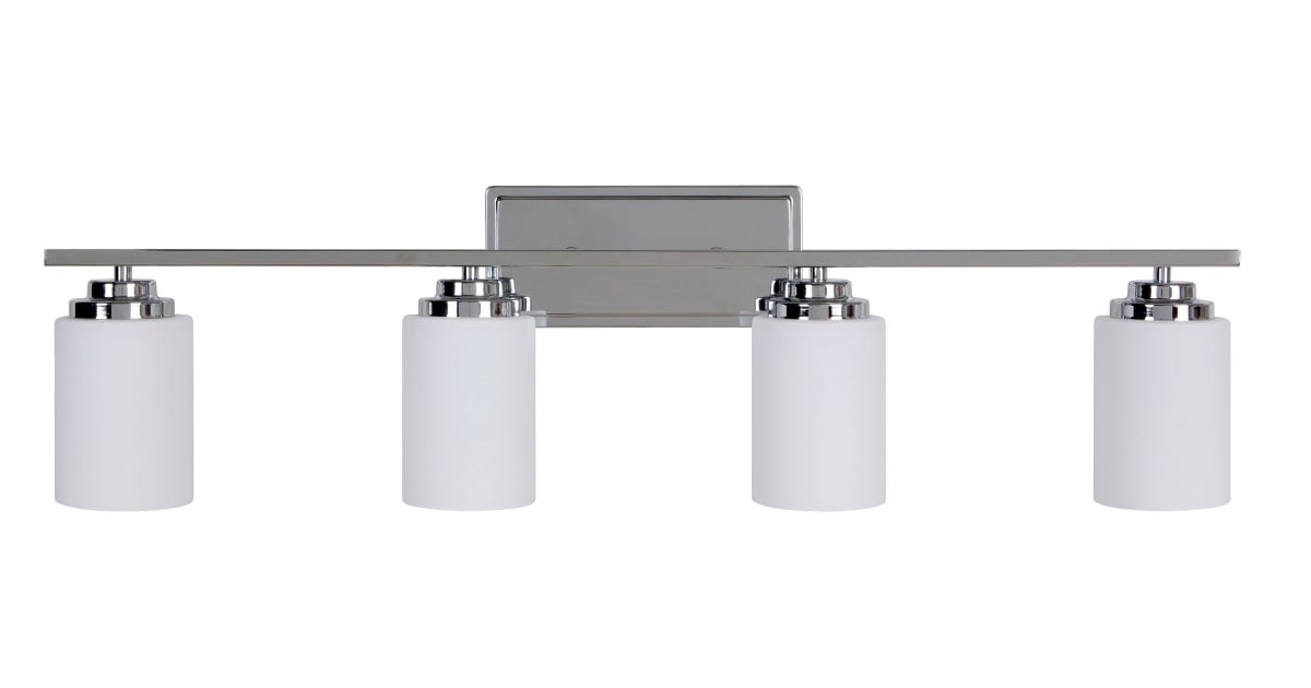 Craftmade 39704CH Albany 4 Light Bathroom Vanity Light