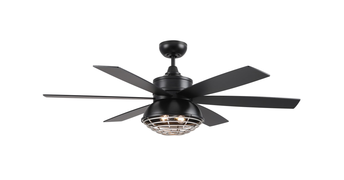 Craftmade RGD52FBPN6 Rugged 52" 6 Blade Smart Ceiling Fan
