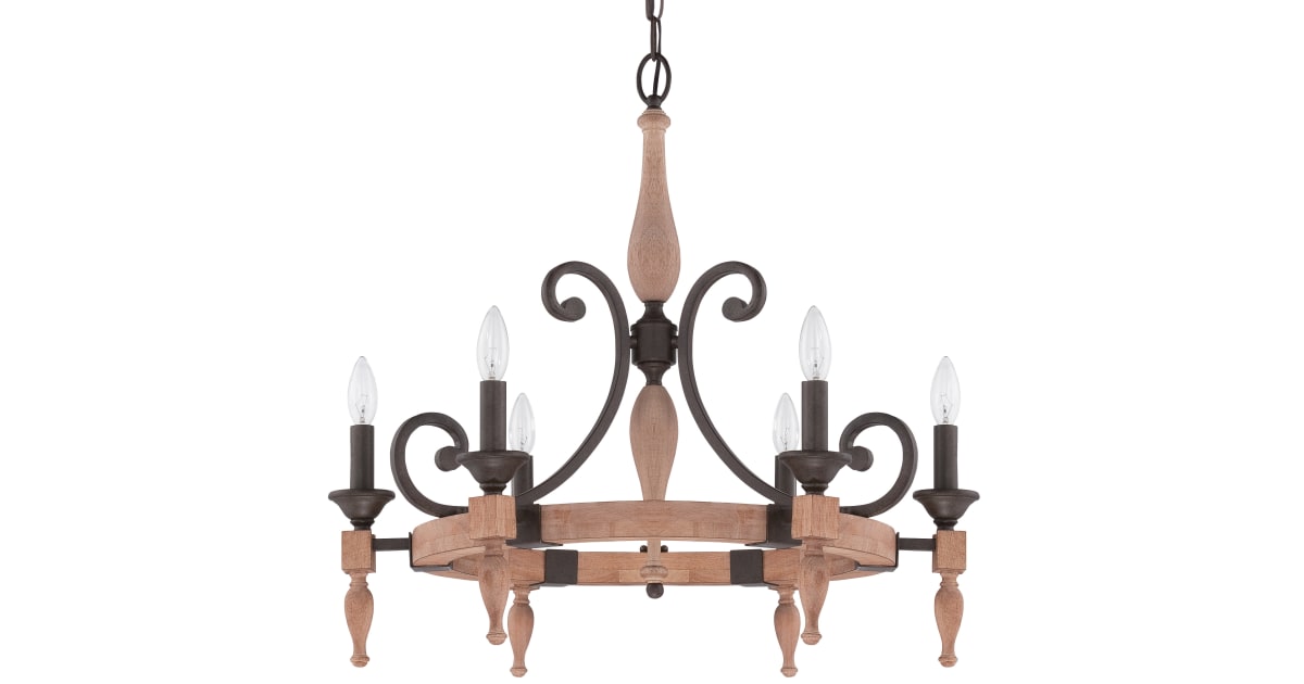 Craftmade 38126-JBZDO Glenwood 6 Light Candle Style | Build.com