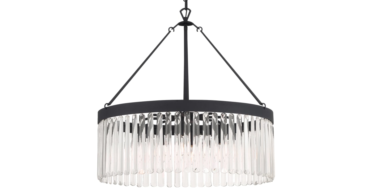 Crystorama Lighting Group EMO5406BF Emory 8 Light 24"