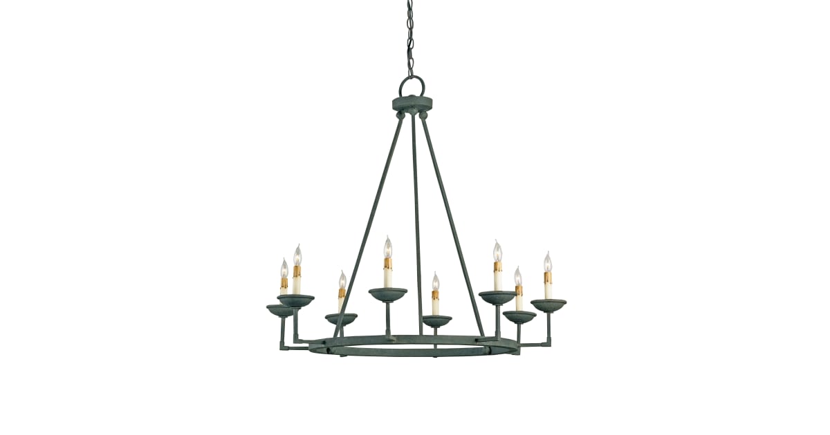 Currey and Company 9670 Ormewood 8 Light Chandelier