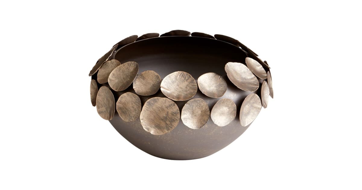 Cyan Design Shell Cyan Design 06667 Electrum 13.5 Inch Diameter Iron Vessel | Build.com