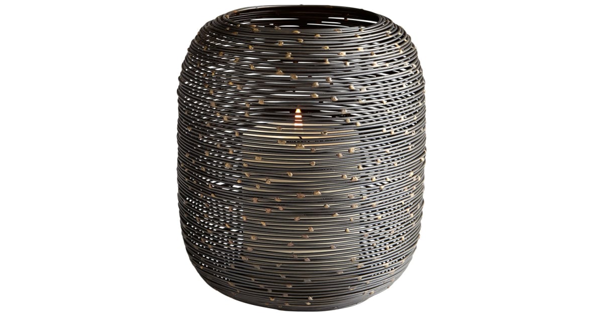 Cyan Design 07131 Spinneret 6.75 Inch Tall Iron and Candle