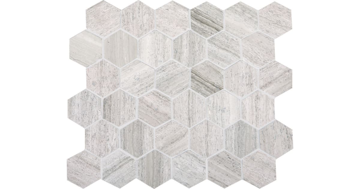 Daltile L1912HEXMS1U Limestone 2" x 2" Hexagon Floor and