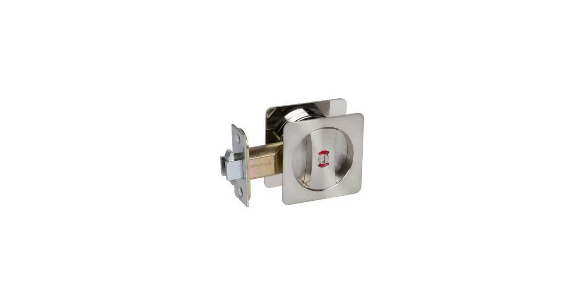 Delaney 370009 Contemporary Square Pocket Door Lock