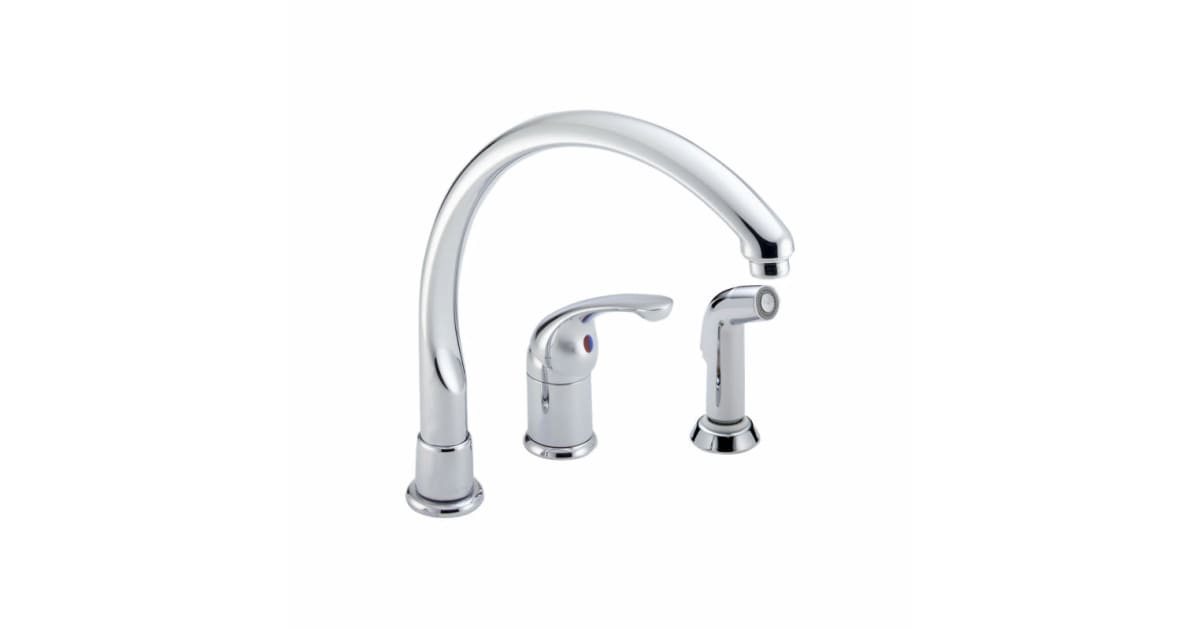 Delta 172-WF Single Handle Kitchen Faucet with Side Spray from the