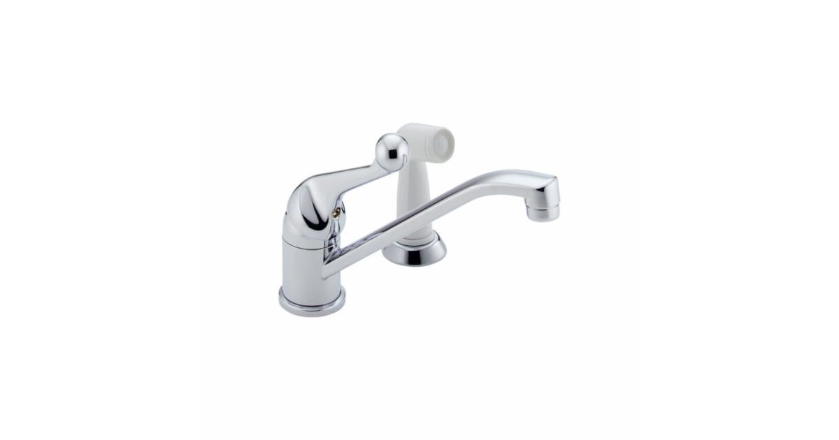Delta Classic Single Handle Kitchen Faucet with Spray - 175-DST