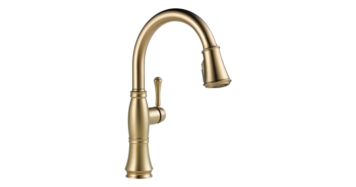 Delta 9197-CZ-PR-DST Cassidy Pull-Down Kitchen Faucet with