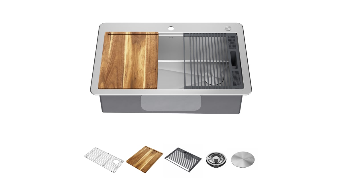 ショーブレ （s683) 23” Workstation Undermount Single Bowl 16 Gauge Stainless