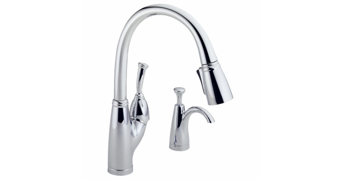Delta 989SD Single Handle Pullout Kitchen Faucet with