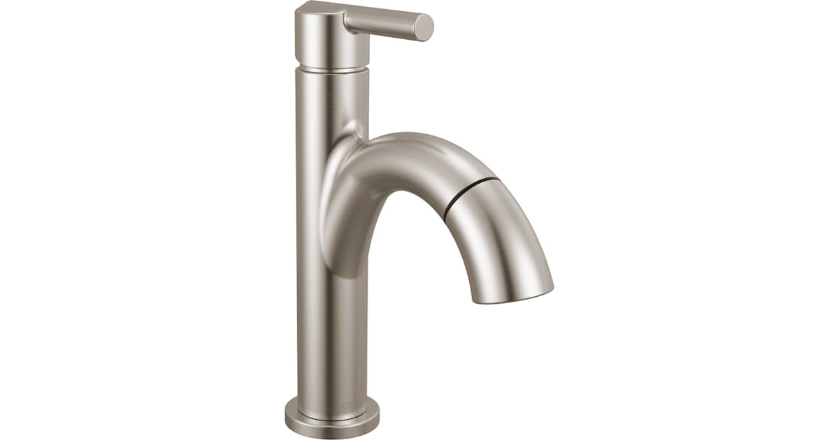 Delta Faucet Nicoli Single Hole Bathroom Faucet - Champagne Bronze 15749LF-CZ With Lifetime Warranty