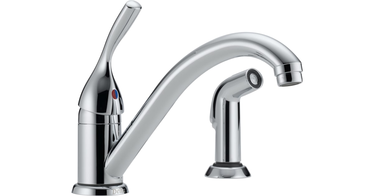 Delta Classic Single Handle Kitchen Faucet with Spray - 175-DST main image 1