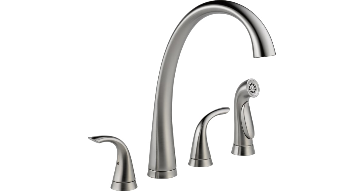 Delta 2480ARDST Pilar Kitchen Faucet with Side Spray
