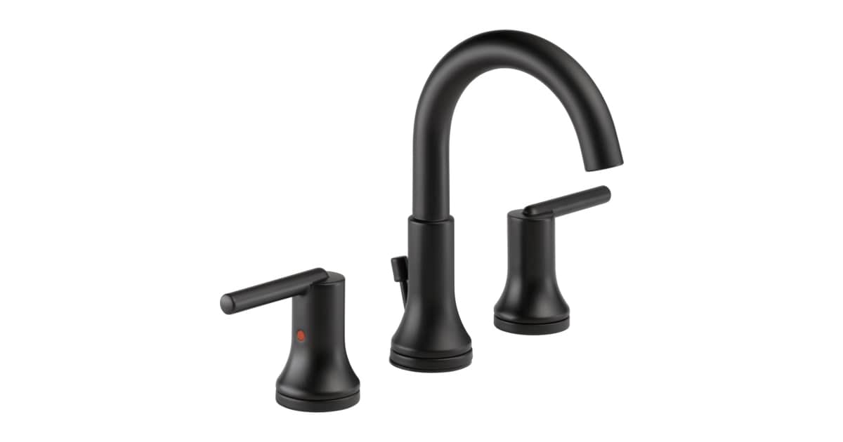 ボニック Delta 3559-BLMPU-DST Trinsic Widespread Bathroom Faucet with Metal