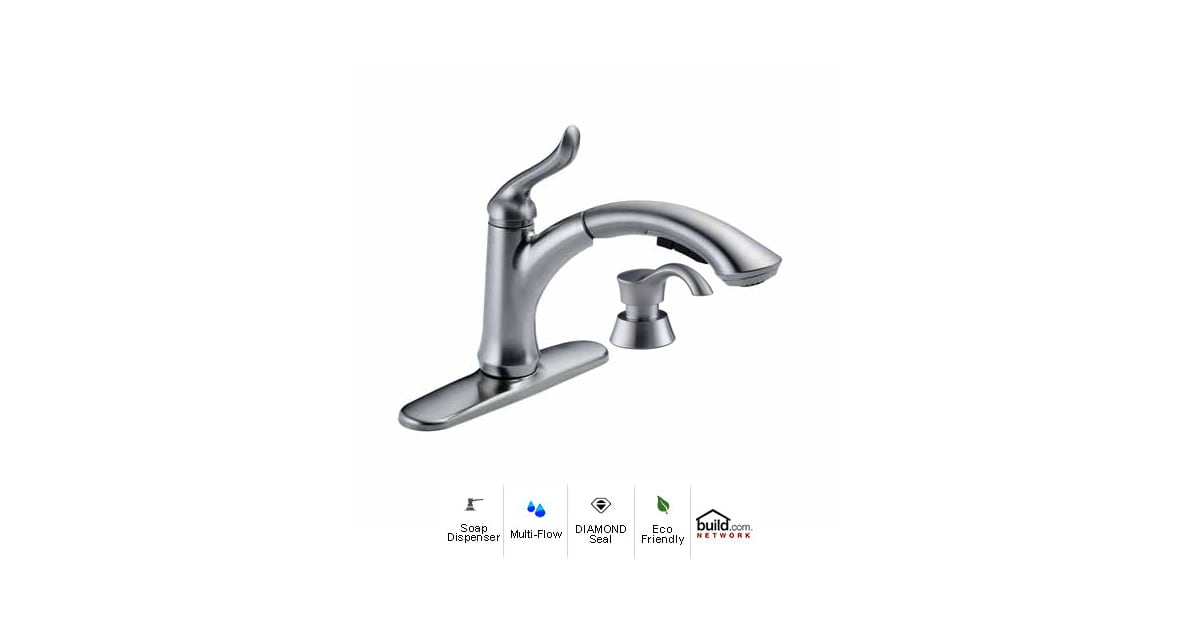 Delta 4353ARDSTSD Linden PullOut Kitchen Faucet with