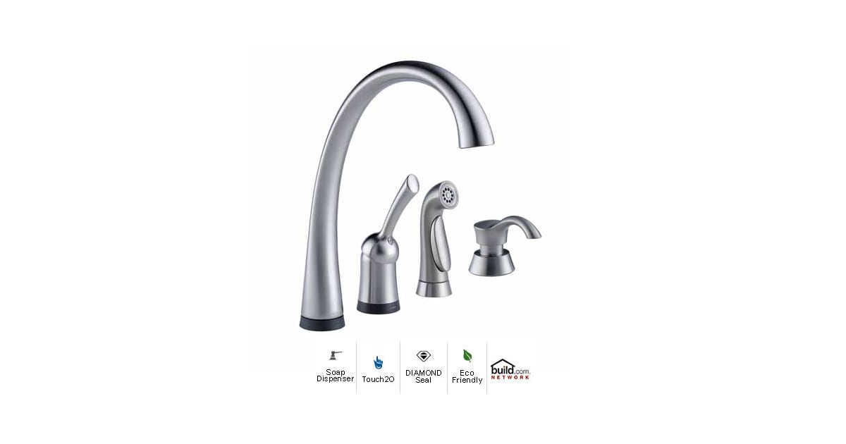 Delta 4380TARDSTSD Pilar Kitchen Faucet with On/Off