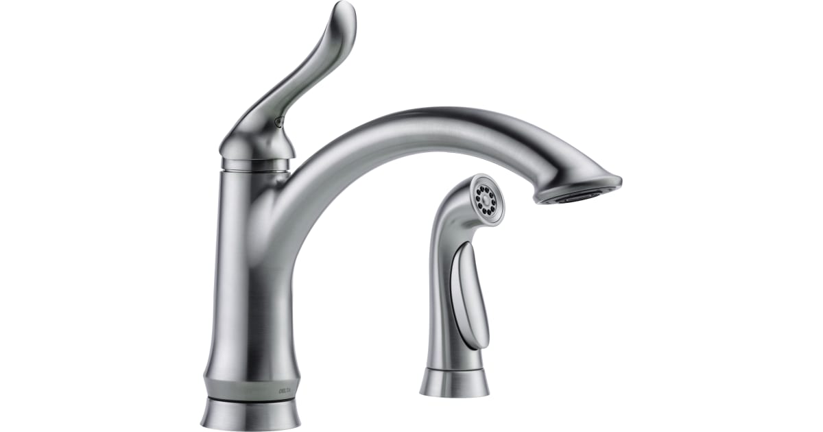 Delta 4453-AR-DST Linden Kitchen Faucet with Side Spray and Optional ...