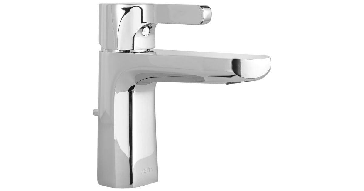 Delta 540LF-PP Kendari 1.2 GPM Single Hole Bathroom Faucet with Pop-Up ...