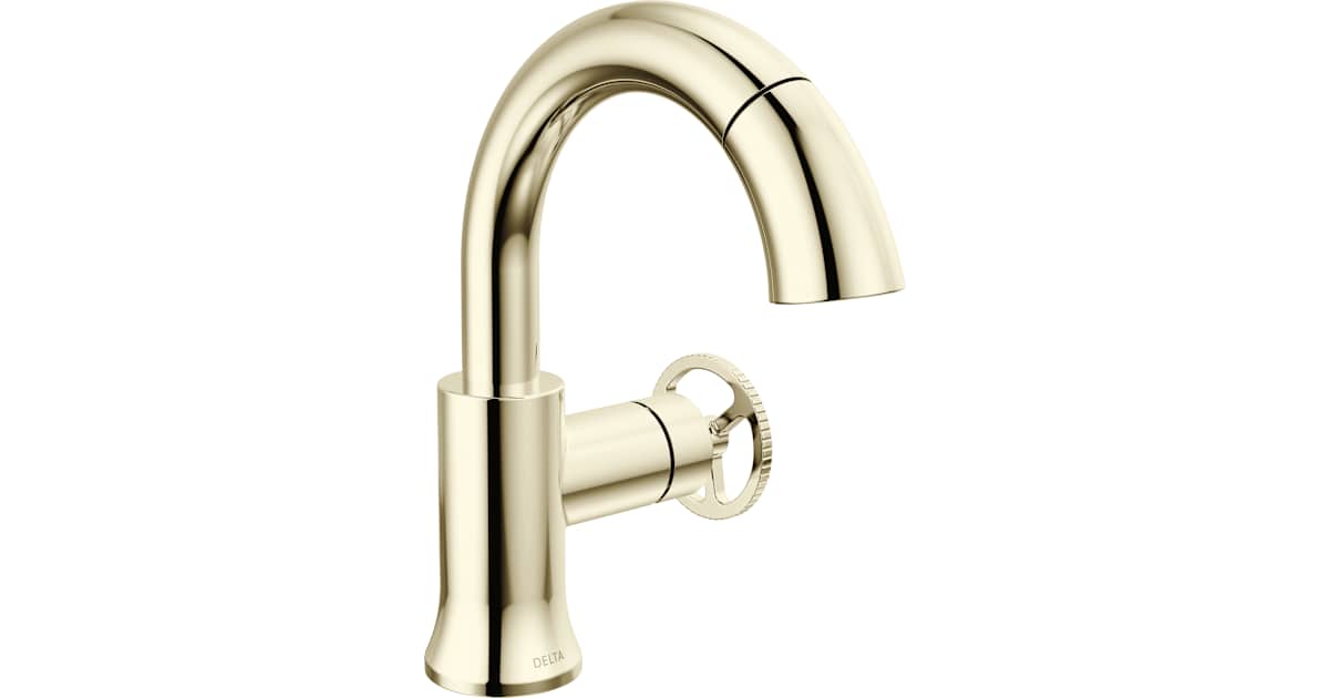 Delta 558HAR-PNPD-DST Trinsic 1.2 GPM Single Hole Bathroom Faucet with ...