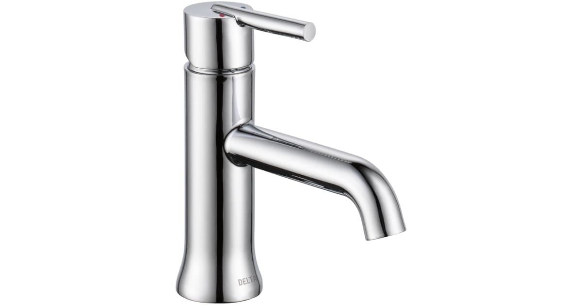 Delta 559LF-HGM-MPU Trinsic Single Hole Bathroom Faucet with Optional ...