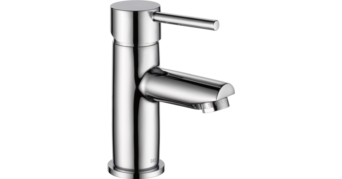 Delta 559LF-HGM-PP Trinsic Single Hole Bathroom Faucet 0.5gpm ...
