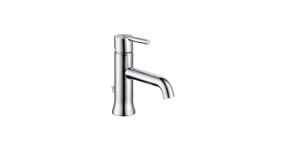 Delta 559LF-TP Trinsic Single Hole Bathroom Faucet with Diamond Seal ...