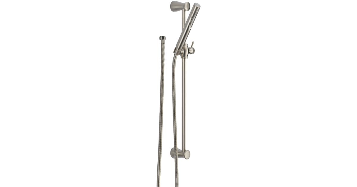 Premium Single-Setting Adjustable Wall Mount Hand Shower in Chrome 55085