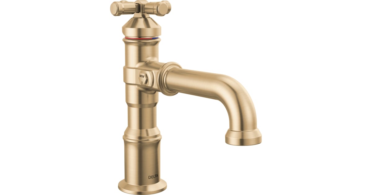 Delta 587-CZ-PR-DST Broderick 1.2 GPM Single Hole Bathroom Faucet with ...