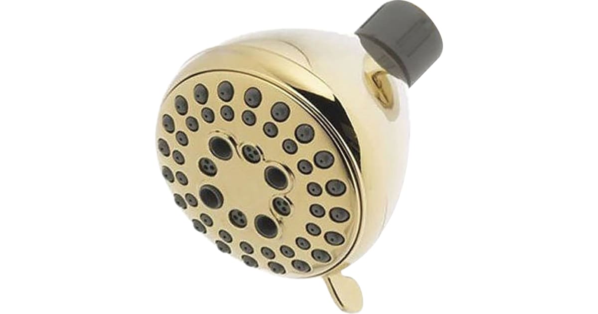 Delta 75555PB 2.5 GPM Universal Multi Function Shower Head