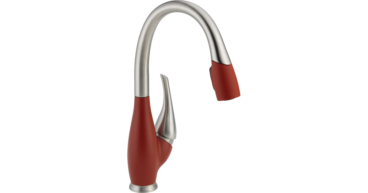 Delta 9158-SR-DST Fuse Pull-Down Kitchen Faucet | Build.com
