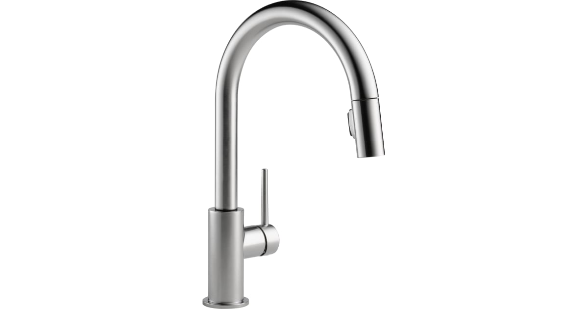 9159TCZDST by Delta Faucet Company - Champagne Bronze Single Handle  Pull-Down Kitchen Faucet with Touch 2 O ® Technology