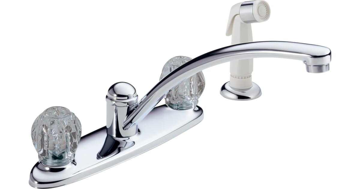 Delta B2412LF Foundations Kitchen Faucet with Side Spray
