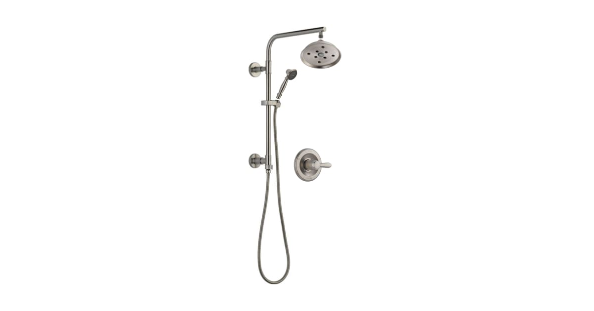Delta Lahara 73835-ss – Gancio Da Bagno In Ottone, Cromo, Fino A 13,6 Kg, Design Elegante