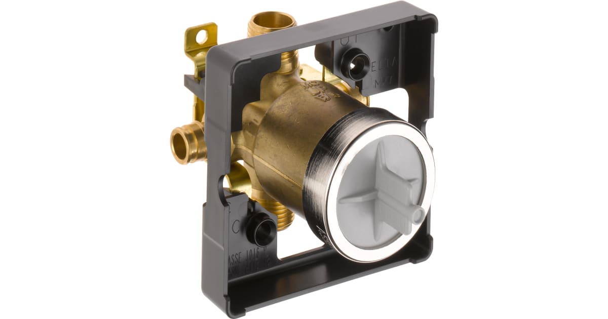 Delta Roughin Plug Delta R10000-MF Universal Mixing Rough-In Valve with PEX Cold Expansion ...