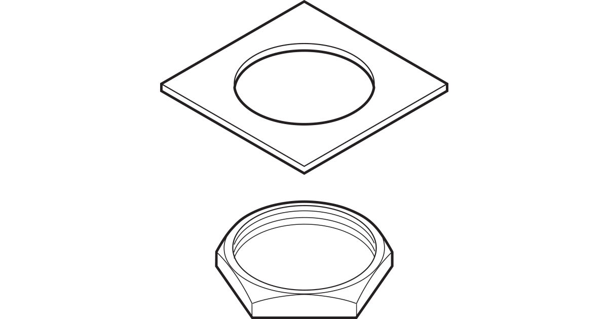 Delta RP6087 Spout Nut and Washer Widespread Lavatory