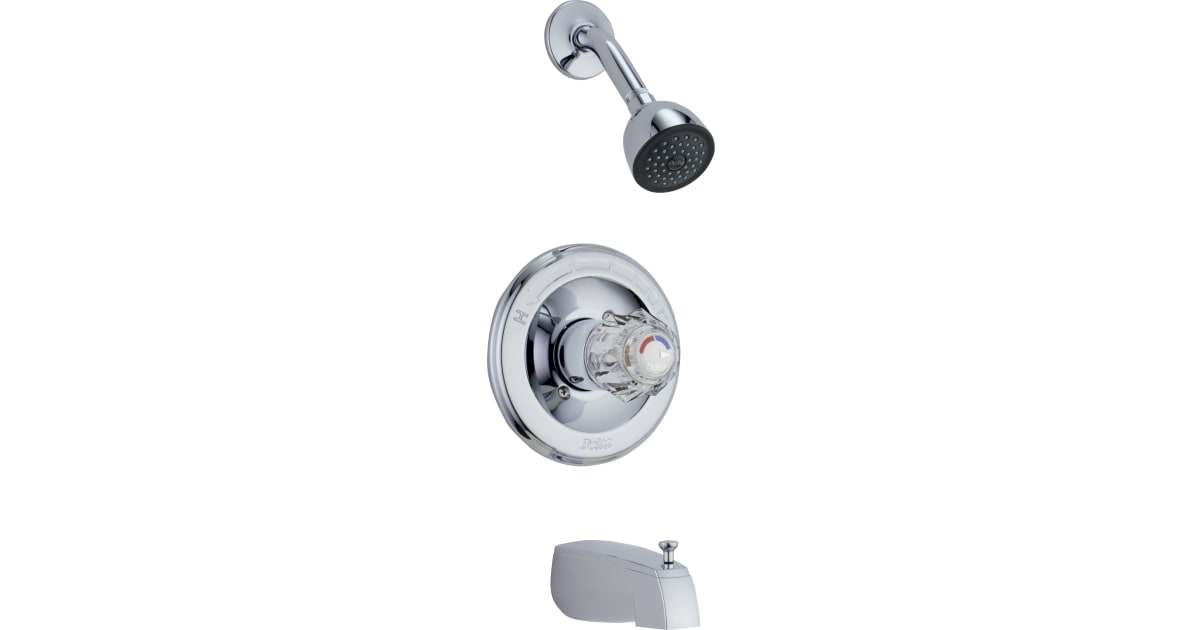 Delta Faucet Badewannen-/Dusch-Armatur – Chrom, Mit Druckausgleich & Einhebelmischer