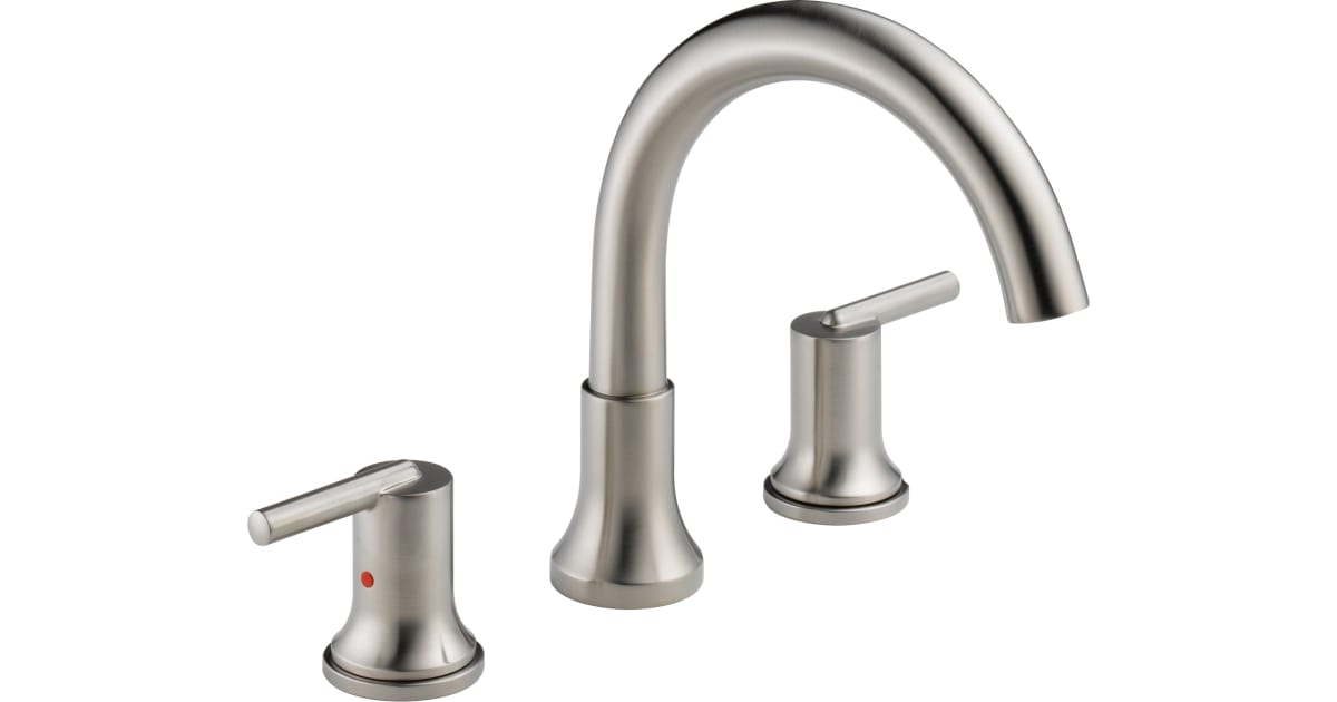 Delta T2759SS Trinsic Deck Mounted Roman Tub Filler Trim