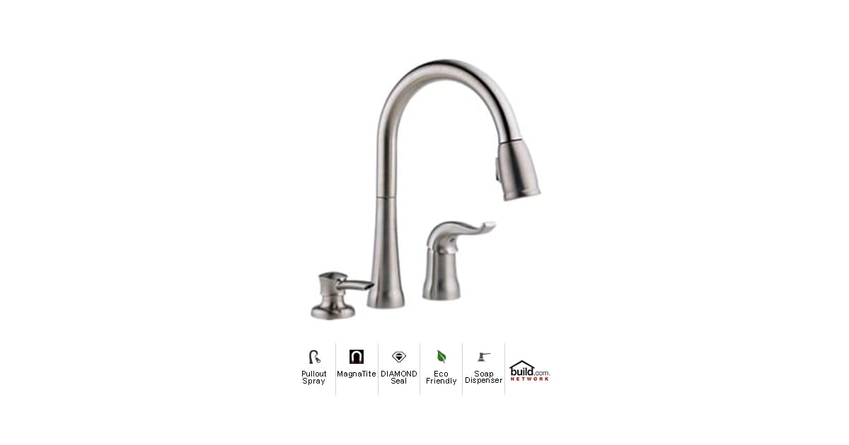 Delta 16970SSSDDST Kate Pullout Spray Kitchen Faucet