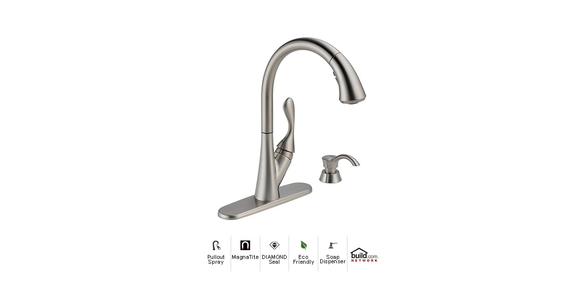 Delta 19922SSSDDST Ashton Pullout Spray Kitchen Faucet