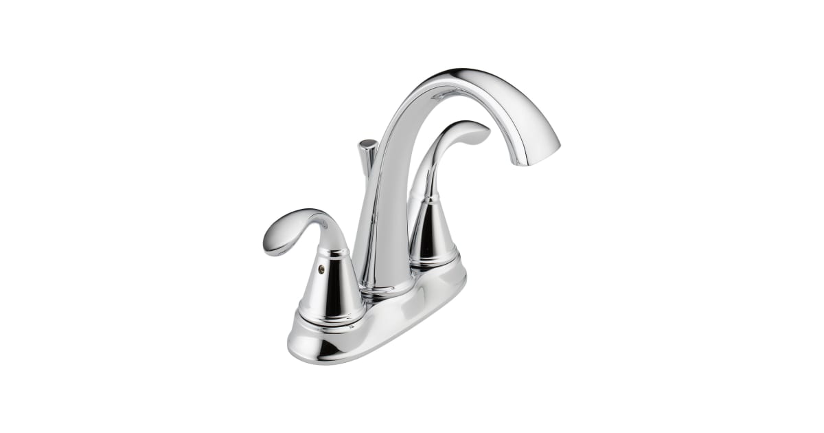 Delta 25706LF Zella Two Handle Centerset Lavatory Faucet