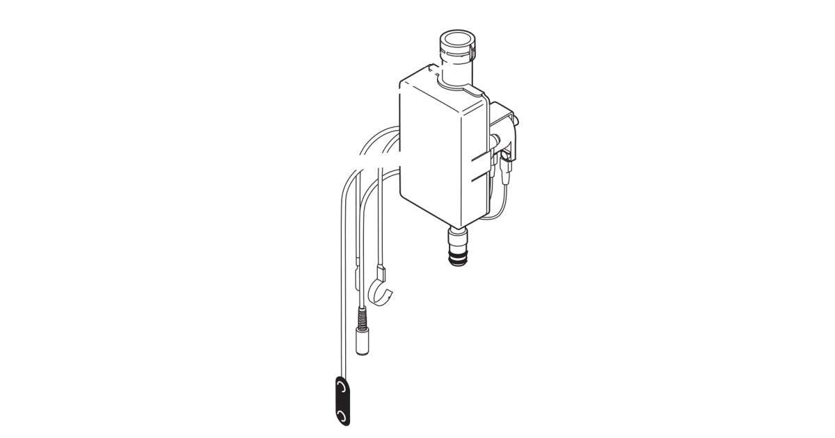 Delta RP60446 Solenoid Valve Outlet from the Pilar