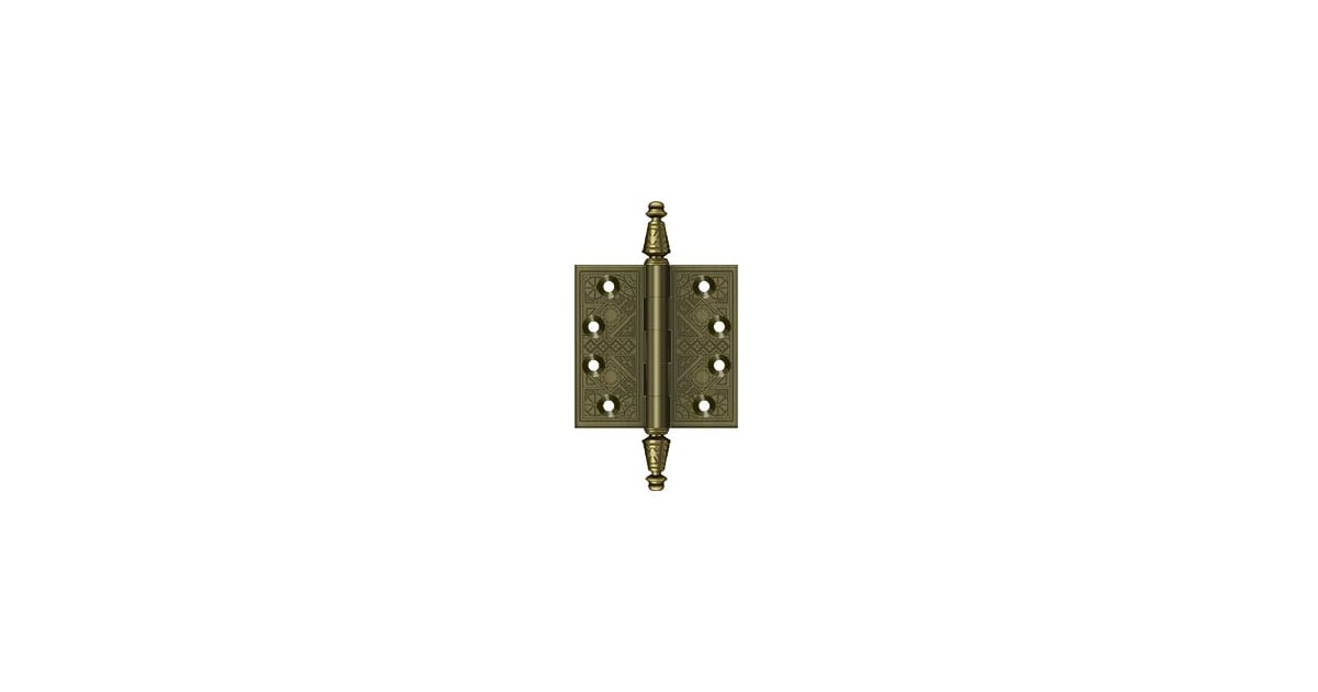Deltana DSBP35U26 Solid Brass Ornate 3 1/2-Inch x 3 1/2-Inch Square Corner Hinge Deltana DSBP35U26 Solid Brass Ornate 3 1/2-Inch x 3 1/2-Inch Square Corner Hinge