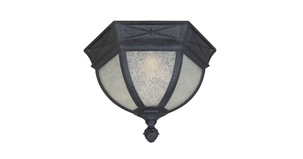 Designers Fountain 20835 RST 2 Light Cast Aluminum Flush Mount from the