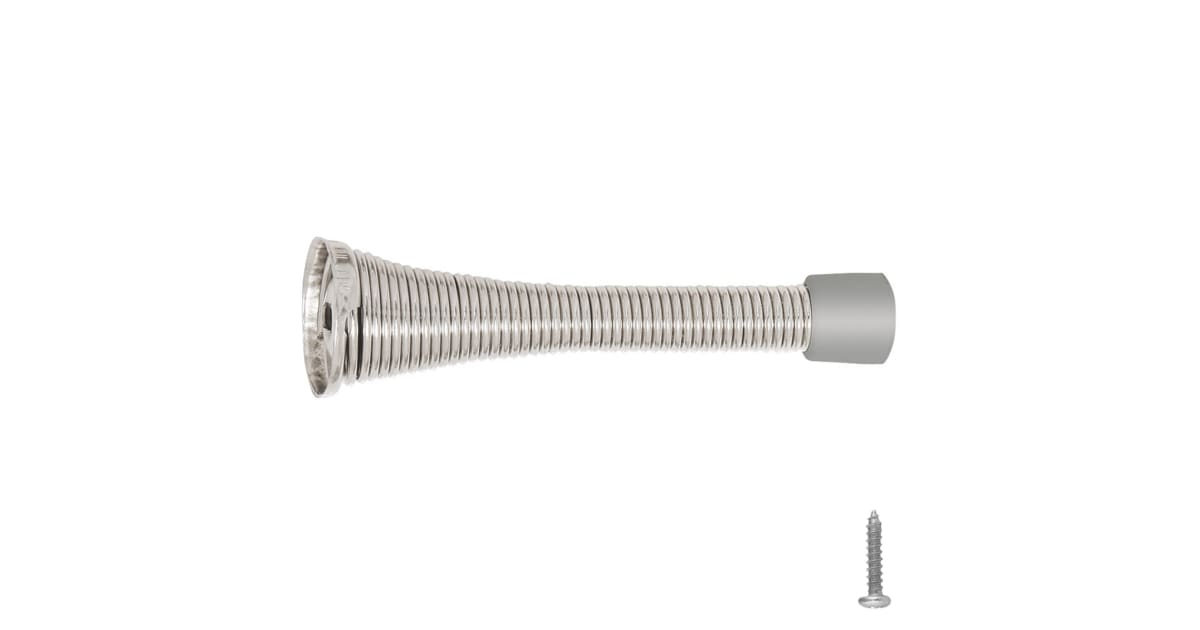 Spring Fixture Stop Design House 188284 3-1/8 Inch Baseboard Mounted Spring Door Stop ...